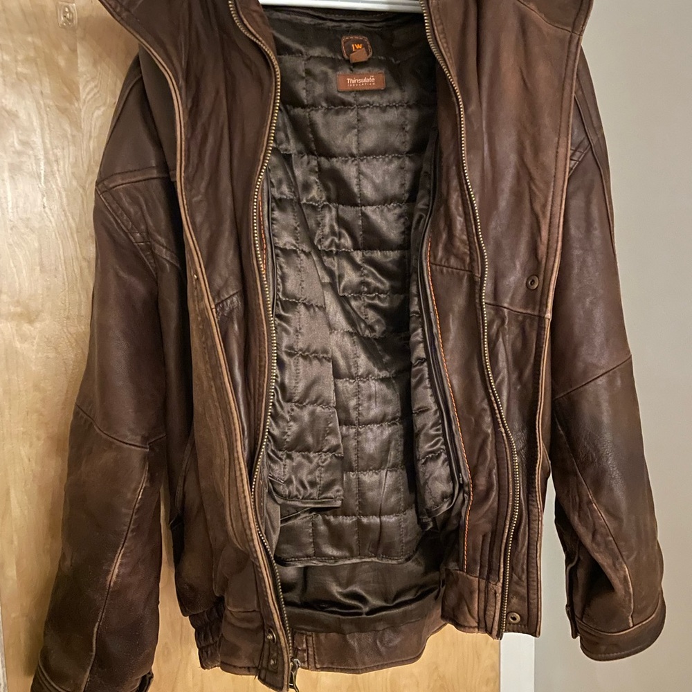 Pronto Uomo Brown Leather Jacket